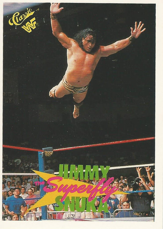 WWF Classic Trading Cards 1990 Jimmy Snuka #131