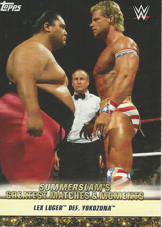 WWE Topps Summerslam 2019 Lex Luger and Yokozuna GM-9 trading card PW Catalog