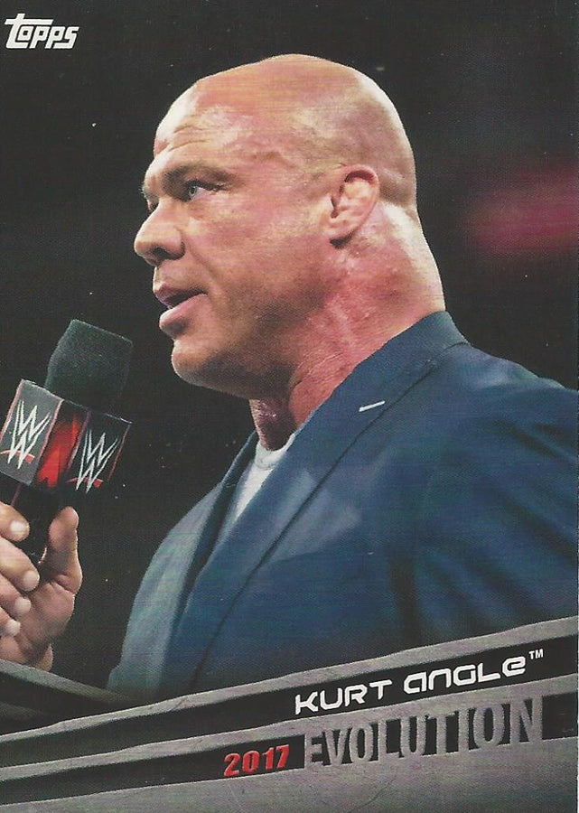WWE Topps 2018 Kurt Angle E31 trading card PW Catalog
