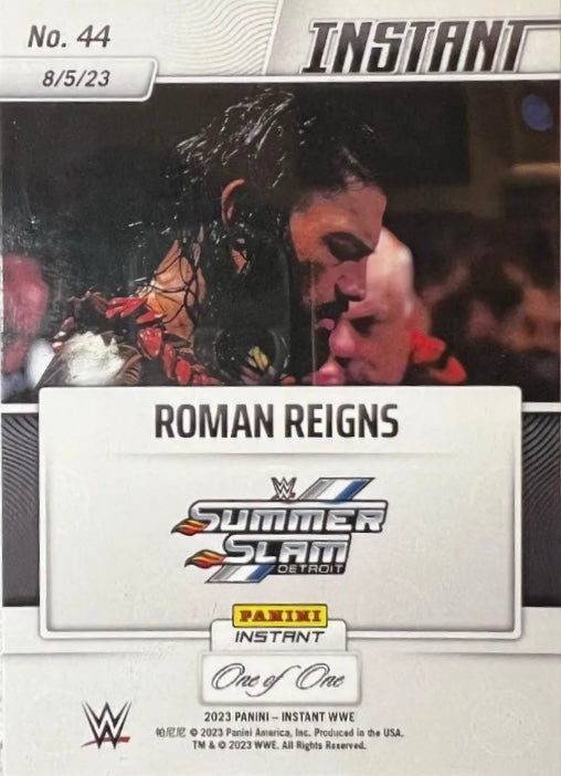Roman Reigns – Roman Reigns Wins Tribal Combat, Retains Championship trading card PW Catalog