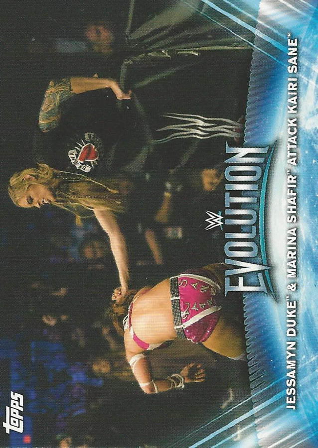 WWE Topps Women Division 2019 Jessamyn Duke and Marina Shafir WE8 trading card PW Catalog