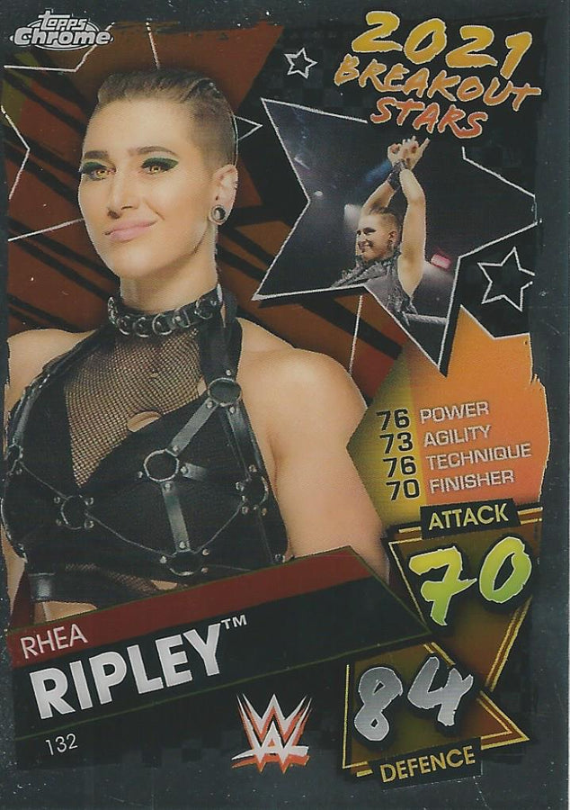 WWE Topps Slam Attax Chrome 2021 Rhea Ripley #132