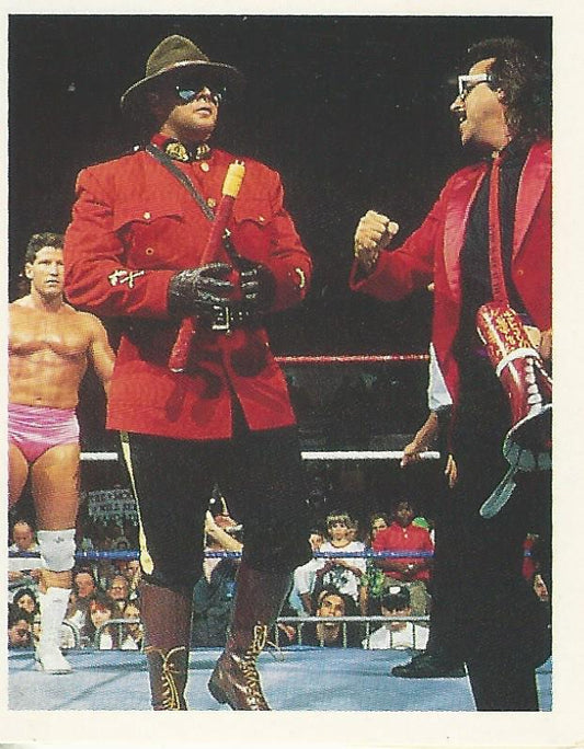 WWF Merlin Stickers 1991 The Mountie #132