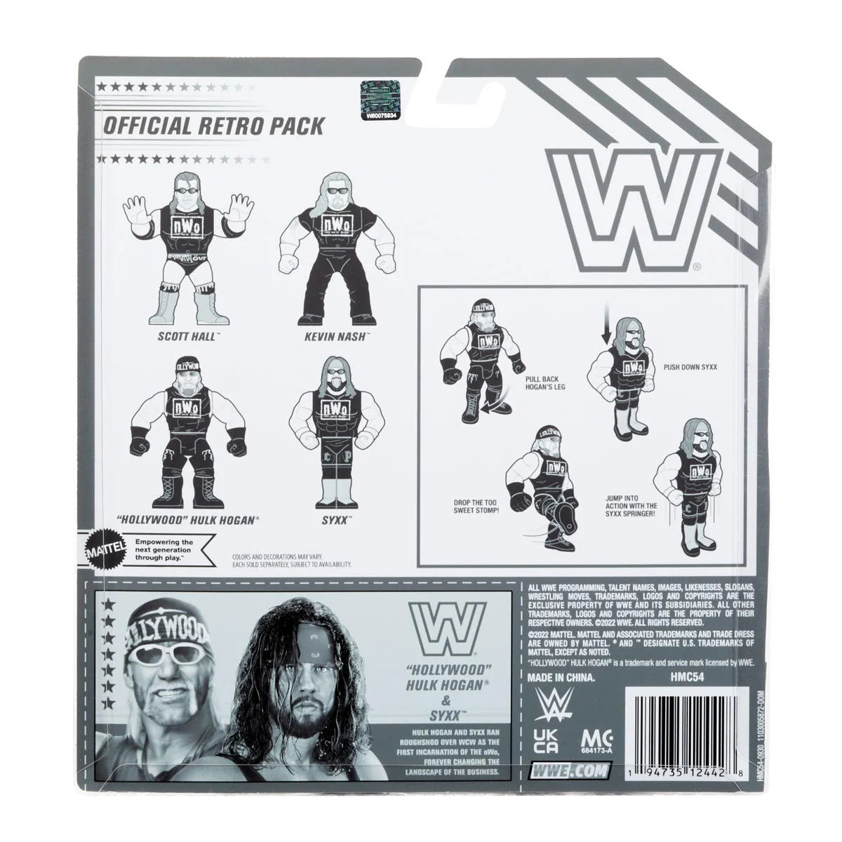 WWE Mattel Retro NWO Hollywood" Hulk Hogan & Syxx Ringside Exclusive