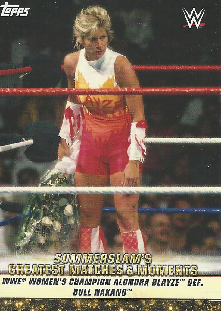 WWE Topps Summerslam 2019 Alundra Blayze GM-10 trading card PW Catalog