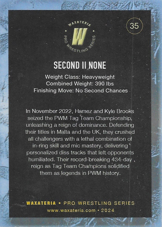 Second II None trading card PW Catalog