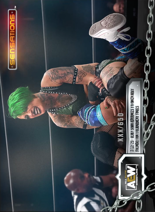7/12/23 – Ruby Soho – Ruby Soho Advances to Owen Hart Foundation Finals trading card PW Catalog