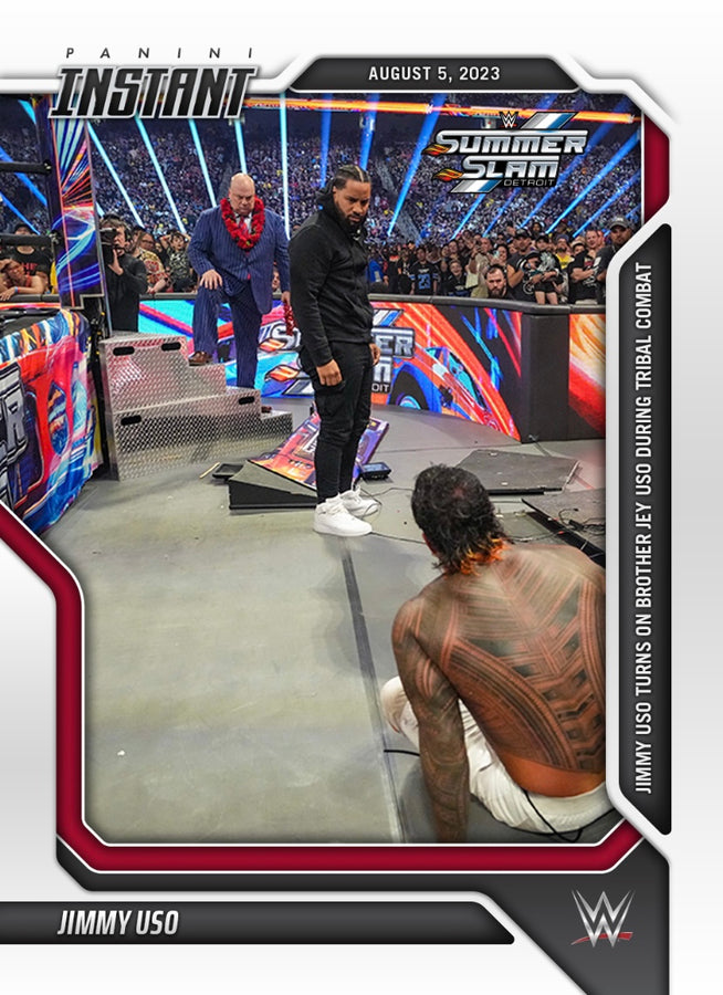 Jimmy USO – Jimmy USO Turns on Brother JEY USO During Tribal Combat trading card PW Catalog
