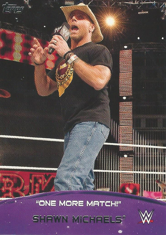 WWE Topps 2015 Shawn Michaels 3 of 10 trading card PW Catalog