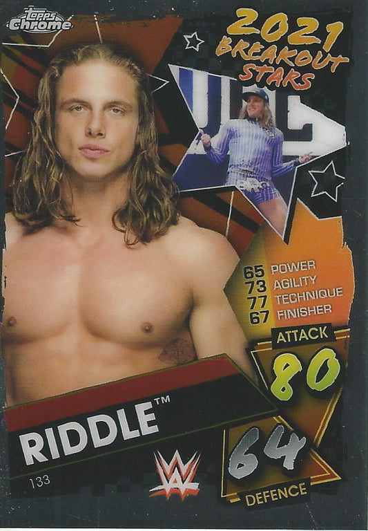 WWE Topps Slam Attax Chrome 2021 Riddle #133