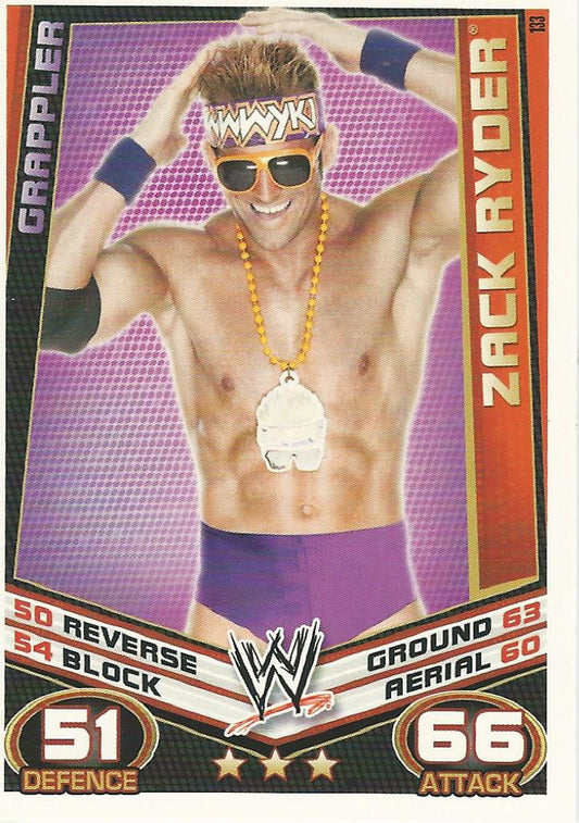 WWE Topps Slam Attax Rebellion 2012 Zack Ryder #133