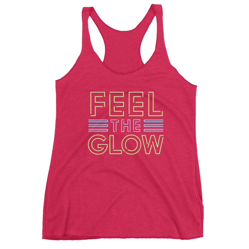 Naomi "Feel The Glow" Women's Racerback Tank Top