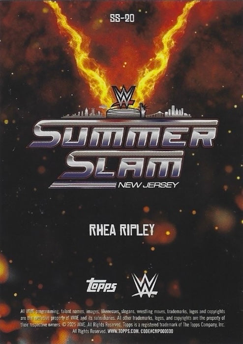 Rhea Ripley trading card PW Catalog