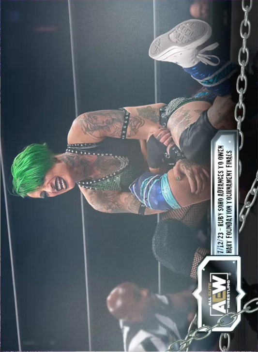 7/12/23 – Ruby Soho – Ruby Soho Advances to Owen Hart Foundation Finals trading card PW Catalog