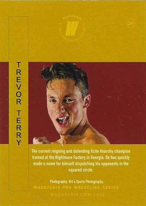 Trevor Terry trading card PW Catalog