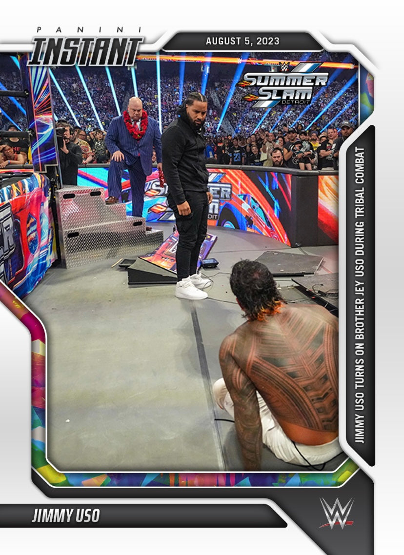 Jimmy USO – Jimmy USO Turns on Brother JEY USO During Tribal Combat trading card PW Catalog
