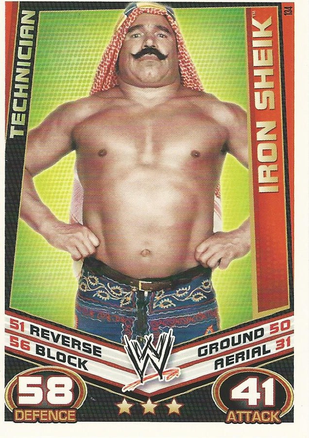 WWE Topps Slam Attax Rebellion 2012 Iron Sheik #134