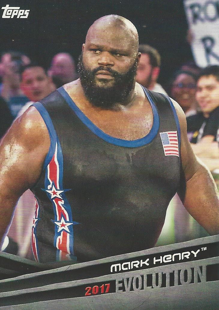 WWE Topps 2018 Mark Henry E34 trading card PW Catalog