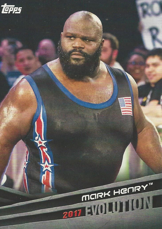 WWE Topps 2018 Mark Henry E34 trading card PW Catalog