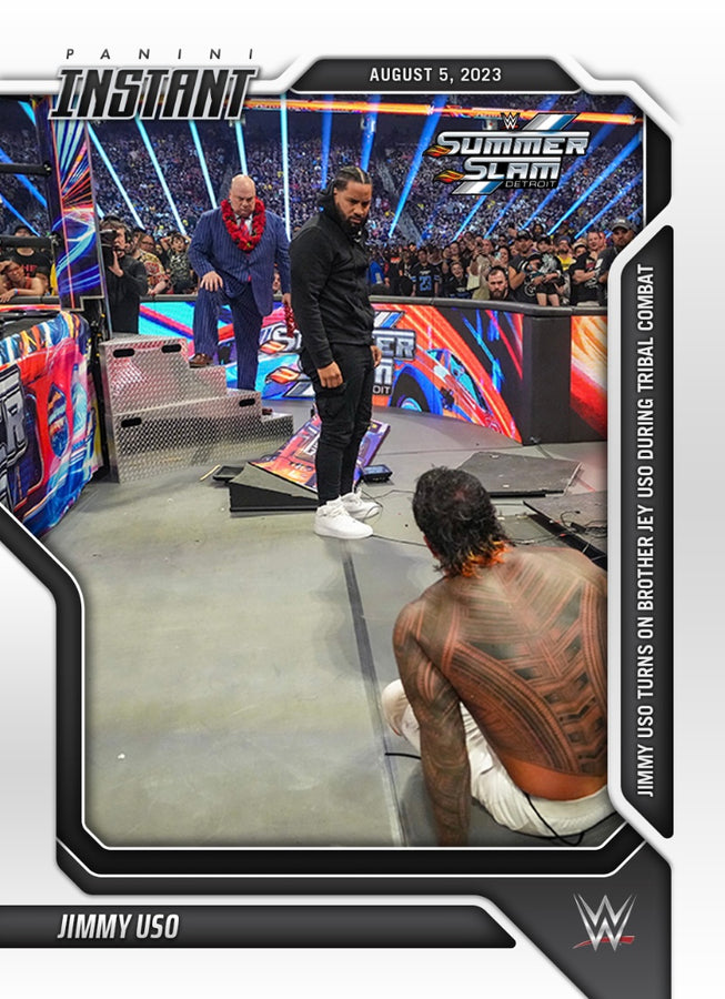 Jimmy USO – Jimmy USO Turns on Brother JEY USO During Tribal Combat trading card PW Catalog