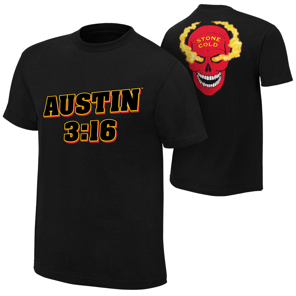 Stone Cold Steve Austin "Austin 3:16" Red Skull T-Shirt