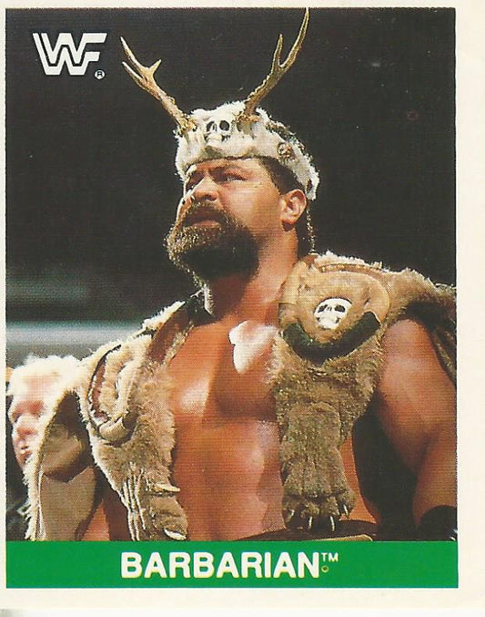 WWF Merlin Sticker Collection 1990 Barbarian #135