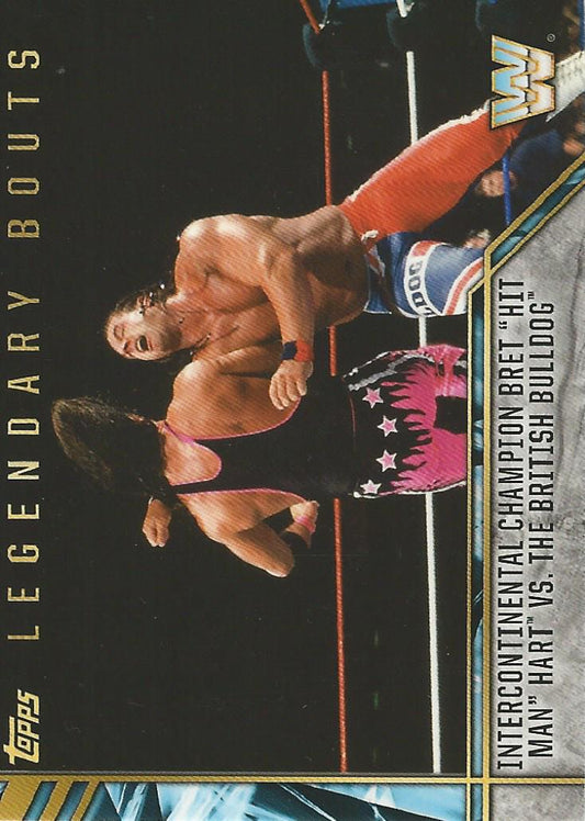 WWE Topps Legends 2017 Bret Hart vs British Bulldog LB-5 trading card PW Catalog