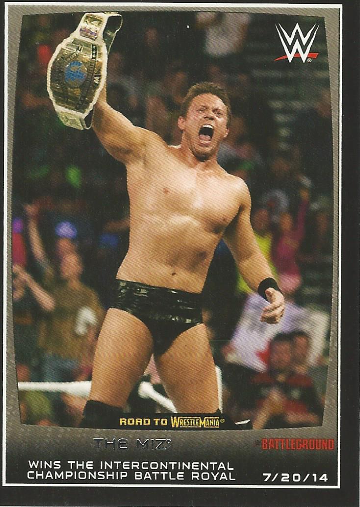 WWE Topps Road to Wrestlemania 2015 The Miz #35