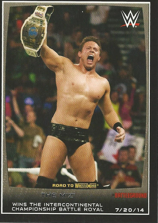WWE Topps Road to Wrestlemania 2015 The Miz #35