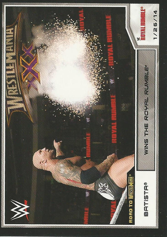 WWE Topps Road to Wrestlemania 2014 Batista #75