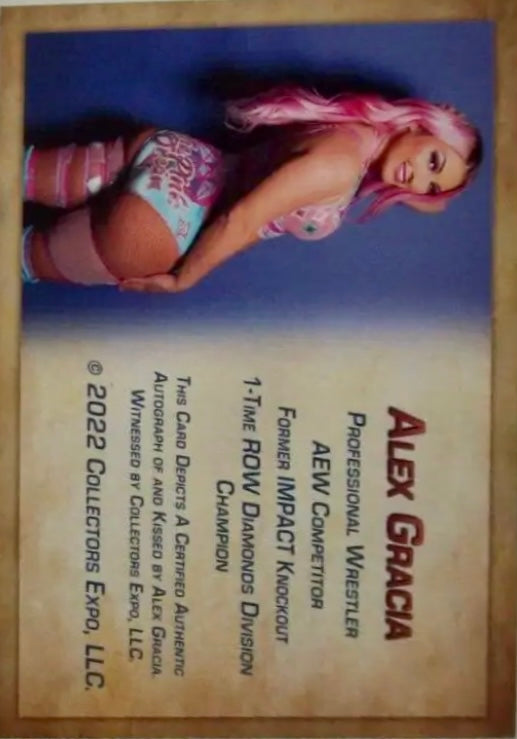 Alex Gracia trading card PW Catalog