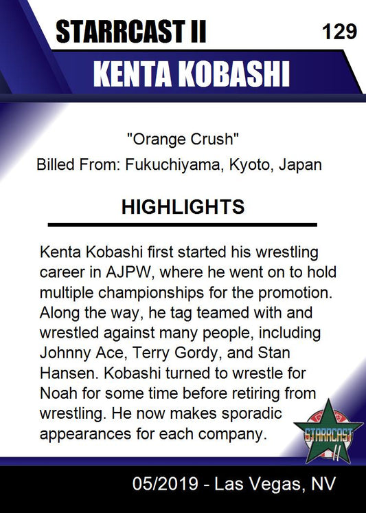Kenta Kobashi trading card PW Catalog