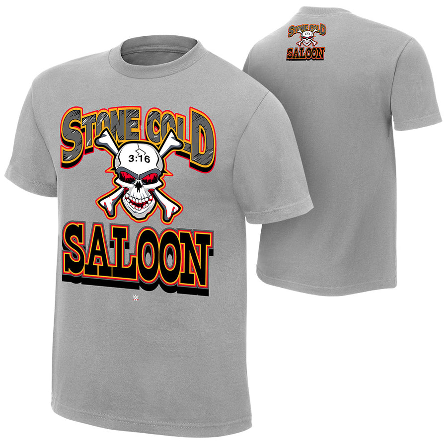 Stone Cold Steve Austin "Stone Cold Saloon" Retro T-Shirt T-Shirt PW Catalog