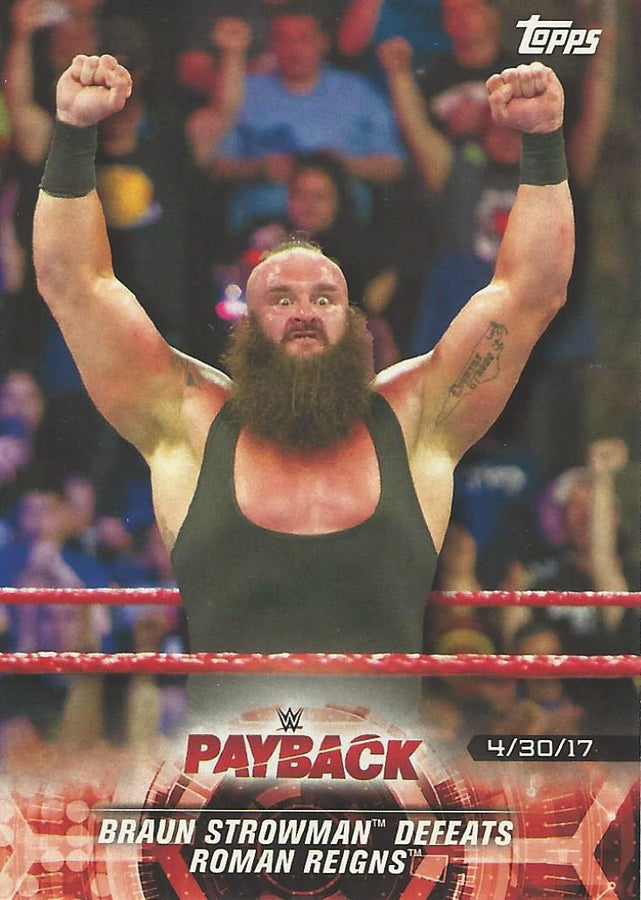 WWE Topps Road to Wrestlemania 2018 Braun Strowman #36