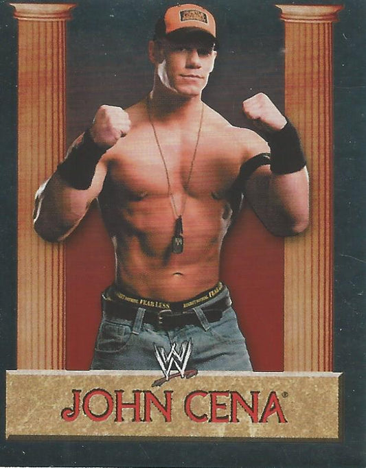 WWE Merlin Heros 2008 Stickers John Cena Foil #136