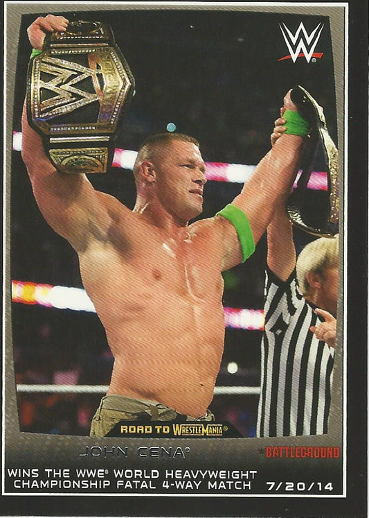 WWE Topps Road to Wrestlemania 2015 John Cena #36