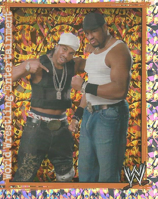 WWE Topps Superstars Uncovered 2007 Sticker Cryme Tyme Foil #136