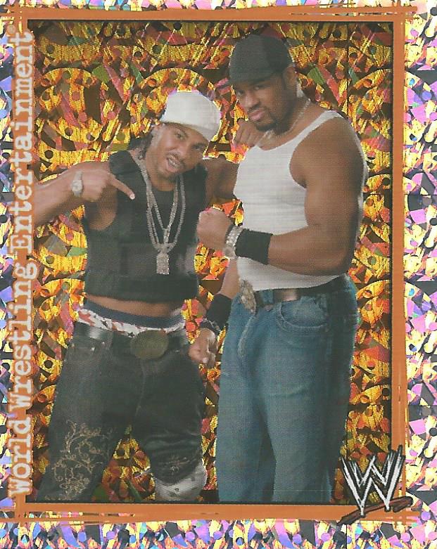 WWE Topps Superstars Uncovered 2007 Sticker Cryme Tyme Foil #136