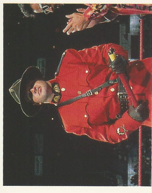 WWF Merlin Stickers 1991 The Mountie #136