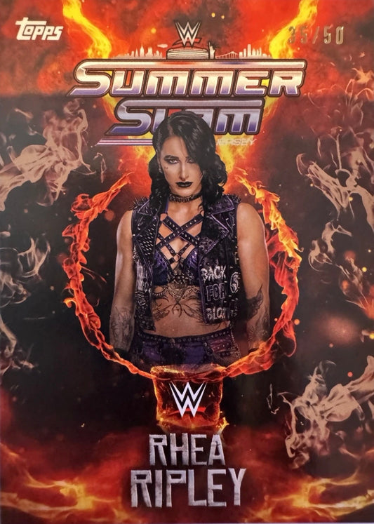 Rhea Ripley trading card PW Catalog