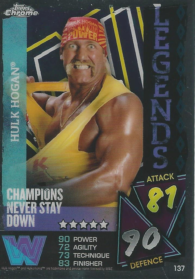 WWE Topps Slam Attax Chrome 2021 Hulk Hogan #137