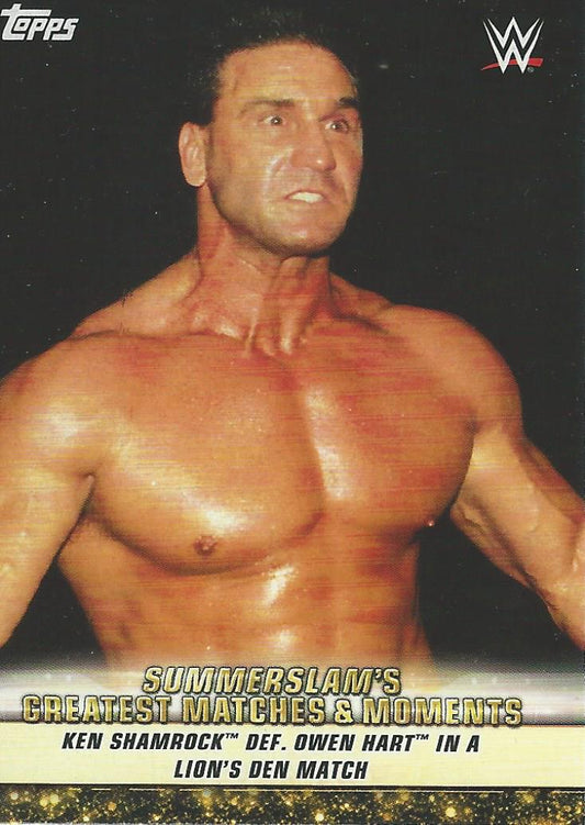 WWE Topps Summerslam 2019 Ken Shamrock GM-16 trading card PW Catalog