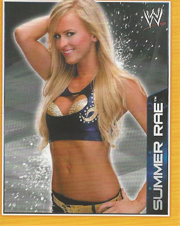 WWE Topps A-Z Sticker Collection 2014 Summer Rae #137