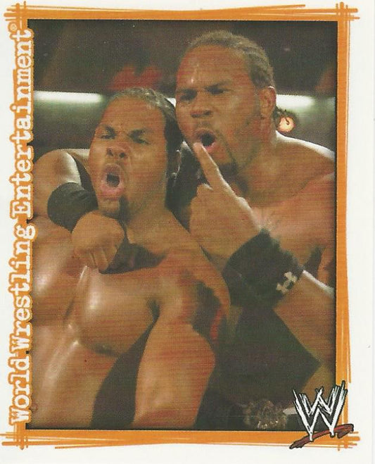 WWE Topps Superstars Uncovered 2007 Sticker Cryme Tyme #137