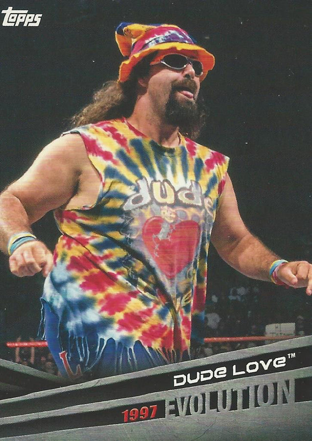 WWE Topps 2018 Mick Foley E37 trading card PW Catalog