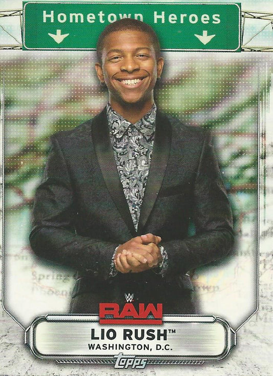WWE Topps Raw 2019 Lio Rush HH-30 trading card PW Catalog
