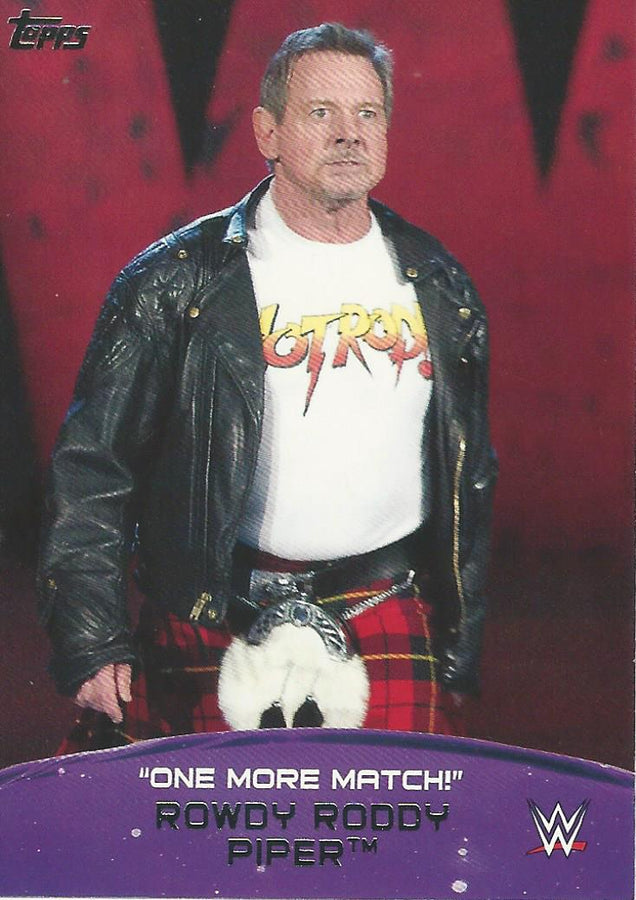 WWE Topps 2015 Roddy Piper 7 of 10 trading card PW Catalog
