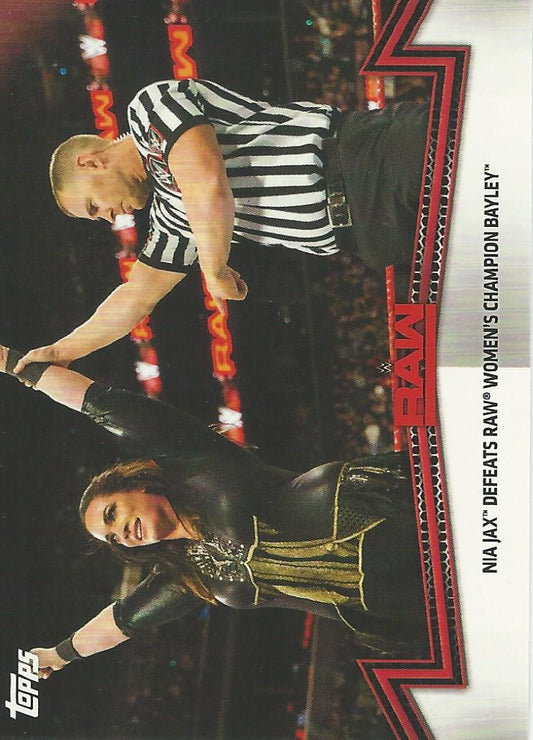 WWE Topps Women Division 2018 Nia Jax RAW-7 trading card PW Catalog