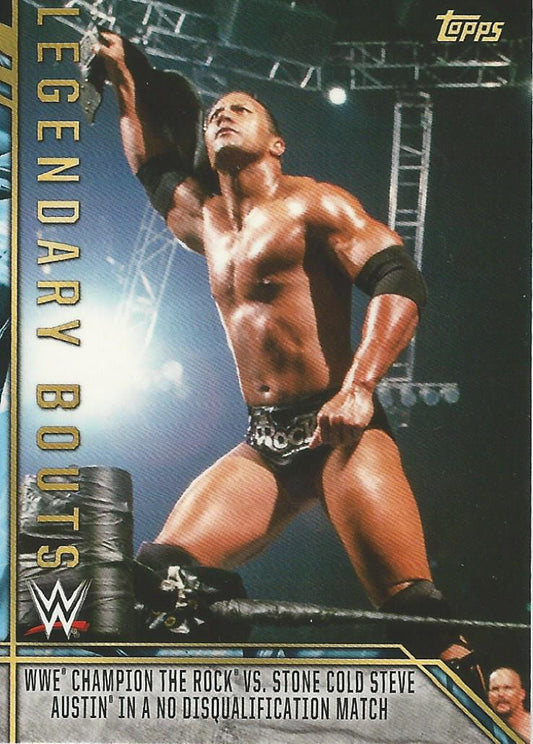 WWE Topps Legends 2017 The Rock LB-7 trading card PW Catalog