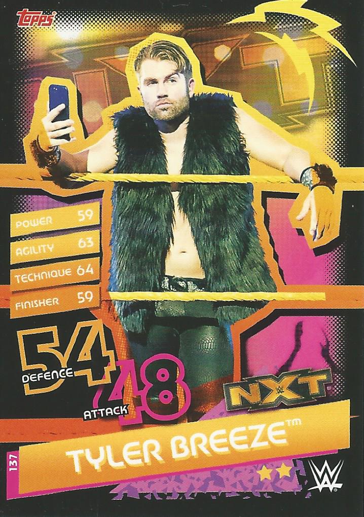 WWE Topps Slam Attax Reloaded 2020 Tyler Breeze #137 NXT